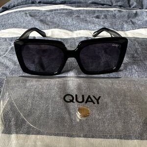 Quay Australia Black Oversized Sunglasses